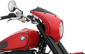 Lampenmaske Rock ’n‘ Roll R 18- marsrot metallic - schwarz liniert