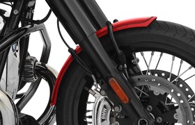 Frontfender RockBob- marsrot metallic - schwarz liniert
