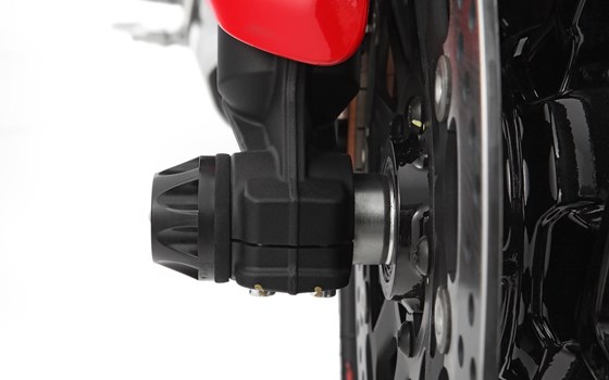 Achs-Schutzpads DOUBLESHOCK Multistrada V4 - schwarz - vorne - Bild 2