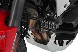 LED Zusatzscheinwerfer MICROFLOOTER 3.0 Multistrada V4 - schwarz - für Fahrzeugmontage