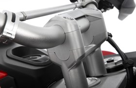 Lenkererhöhung ERGO Ducati Multistrada V4 - silber - 25 mm