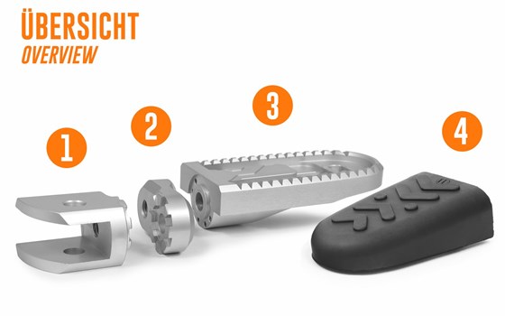 Vario-Gelenk EVO1 Beifahrer (Paar)
- silber - Bild 2