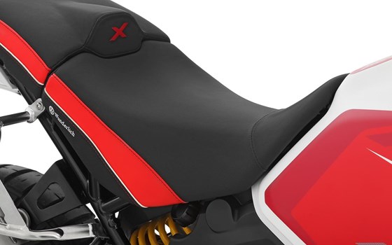 Fahrersitzbank AKTIVKOMFORT DesertX - schwarz-rot - hoch - Bild 1