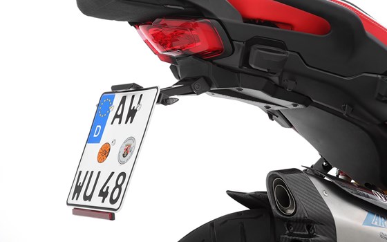 Heckumbau SPORT Multistrada V4 - schwarz - M5 Blinker Anschlussgewinde - Bild 1