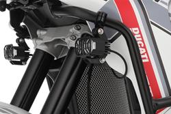 LED Zusatzscheinwerfer MICROFLOOTER 3.0 - schwarz - für Schutzbügelmontage