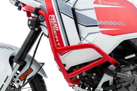 Marke: Wunderlich Artikelname: Verkleidungsschutzbügel - rot - Für Modelle mit Offroad-Motorschutzplatte