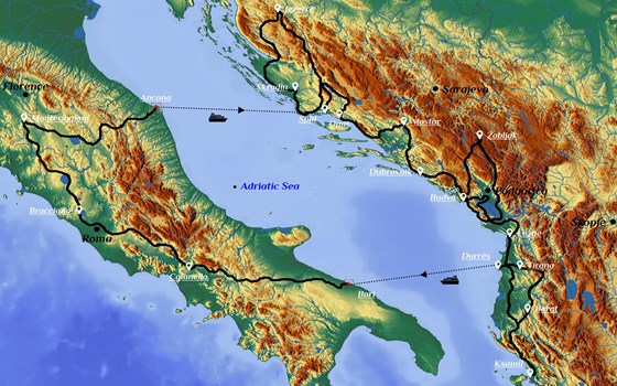 Motorradtour Kroatien - Bosnien - Montenegro - Albanien - Italien vom 19.04. - 06.05. oder 14.05. - 31.05. - Bild 1 Motorradtour Kroatien - Bosnien - Montenegro - Albanien - Italien vom 19.04. - 06.05. oder 14.05. - 31.05. - Bild 1