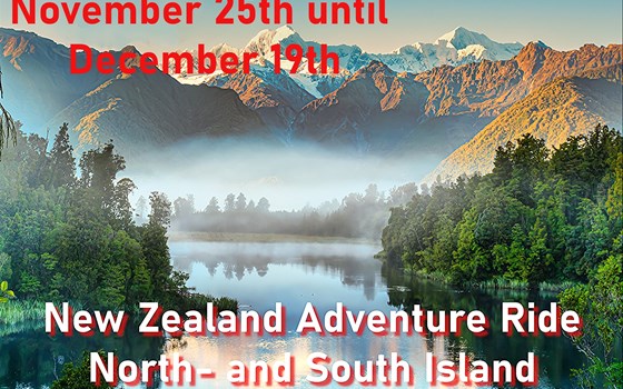 Motorradtour Neuseeland vom 25.01. - 28.02. oder 25.11. - 19.12.  - Bild 2 Motorradtour Neuseeland vom 25.01. - 28.02. oder 25.11. - 19.12.  - Bild 2