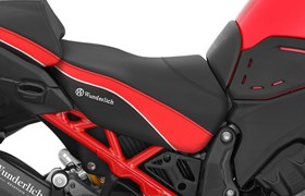 Fahrersitzbank AKTIVKOMFORT Multistrada V4 - schwarz-rot - Standard