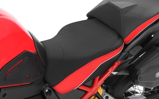 Fahrersitzbank AKTIVKOMFORT Multistrada V4 - schwarz-rot - Standard - Bild 2