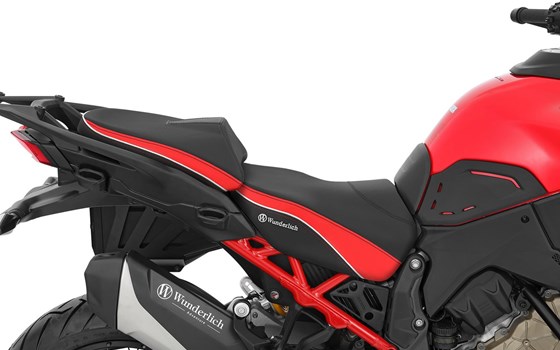 Fahrersitzbank AKTIVKOMFORT Multistrada V4 - schwarz-rot - Standard - Bild 3