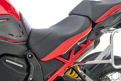 Fahrersitzbank AKTIVKOMFORT Multistrada V4 - schwarz-rot - tief