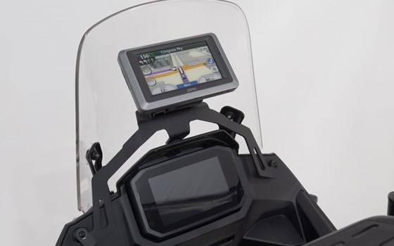 Navi-Halter im Cockpit. Schwarz. Honda XL750 Transalp (22-24). - Bild 1