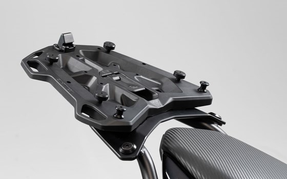 Adapterplatte für STREET-RACK Gepäckträger. Für Givi/Kappa mit Monokey. Schwarz. - Bild 1
