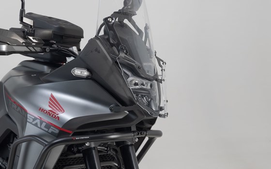 Scheinwerferschutz. Halterung mit Blende. Honda XL750 Transalp. - Bild 2