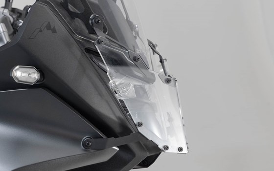 Scheinwerferschutz. Halterung mit Blende. Honda XL750 Transalp. - Bild 4