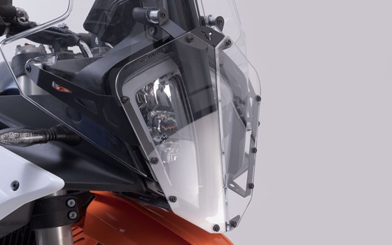 Scheinwerferschutz. Halterung mit Blende. KTM 890 Adventure R (22-). - Bild 1