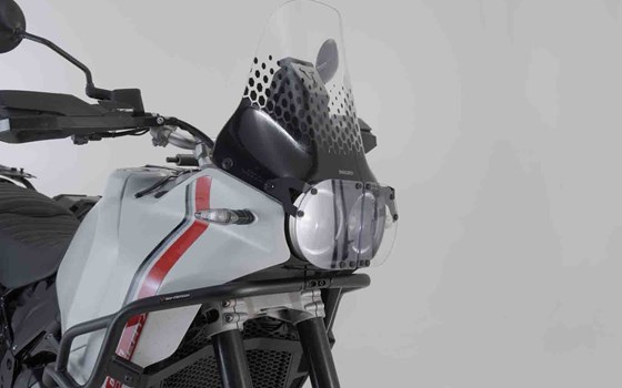Scheinwerferschutz. Halterung mit Blende. Ducati DesertX (22-). - Bild 1