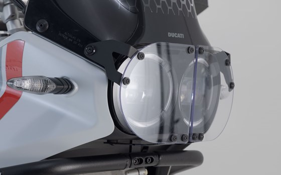 Scheinwerferschutz. Halterung mit Blende. Ducati DesertX (22-). - Bild 3