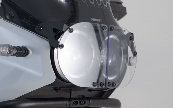 Scheinwerferschutz. Halterung mit Blende. Ducati DesertX (22-). - Bild 4