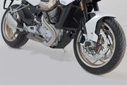 Motorschutz. Schwarz. Moto Guzzi V100 Mandello/S.