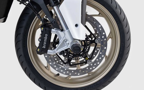 Sturzpad-Kit für Vorderachse. Schwarz. Moto Guzzi V100 Mandello/S, V85/TT/Strad. - Bild 2