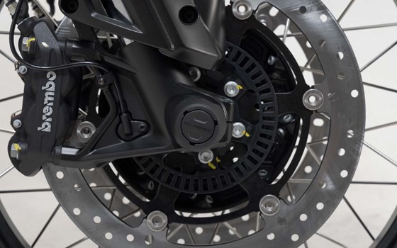 Sturzpad-Kit für Vorderachse. Schwarz. Moto Guzzi V85 TT (21-23). - Bild 3