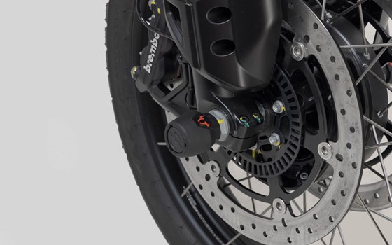 Sturzpad-Kit für Vorderachse. Schwarz. Moto Guzzi V85 TT (21-23). - Bild 4