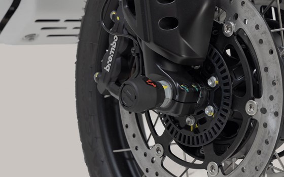 Sturzpad-Kit für Vorderachse. Schwarz. Moto Guzzi V85 TT (21-23). - Bild 5