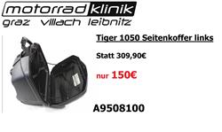 Triumph Tiger 1050 Seitenkoffer links  Triumph Tiger 1050 Seitenkoffer links