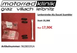 Alu Lenkerstrebe SCR  Alu Lenkerstrebe SCR