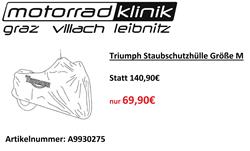 Triumph Staubschutz Größe M  Triumph Staubschutz Größe M