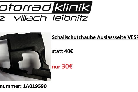 Marke: Vespa Artikelname: Schallschutzhaube Auslassseite VESPA 946 statt 40€ um nur 30€