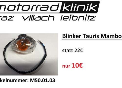 Blinker Tauris Mambo 50 statt 22€ um nur 10€