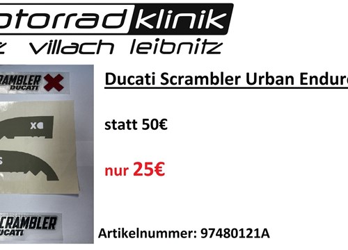 Ducati Scrambler Urban Enduro Logo statt 50€ nur 25€