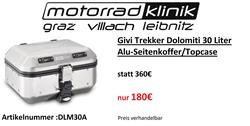 Givi Trekker Dolomiti 30 Liter Alu-Seitenkoffer/Topcase statt 360€ nur 180€ Preis verhandelbar Givi Trekker Dolomiti 30 Liter Alu-Seitenkoffer/Topcase statt 360€ nur 180€ Preis verhandelbar