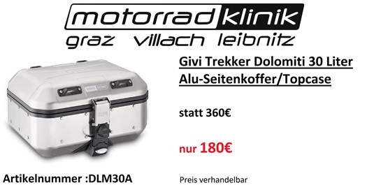 Givi Givi Trekker Dolomiti 30 Liter Alu-Seitenkoffer/Topcase statt 360€ nur 180€ Preis verhandelbar