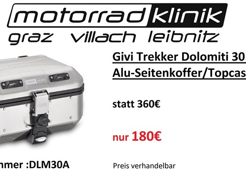 Givi Trekker Dolomiti 30 Liter Alu-Seitenkoffer/Topcase statt 360€ nur 180€ Preis verhandelbar
