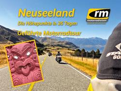 Motorradtour Neuseeland - die Höhepunkte in 26 Tagen, mit Gepäcktransport Motorradtour Neuseeland - die Höhepunkte in 26 Tagen, mit Gepäcktransport