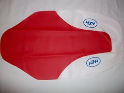 Sitzbankbezug KTM 500/600 LC4 Modell 1990 Rot-Weiss