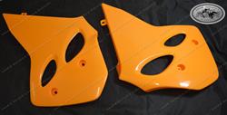 Kühlerspoilersatz Satz hell orange KTM 400/600/620 LC4 EGS Enduro Modell 1993-1997 und KTM 440/500/550 SX/MXC 1994-1996 (nicht für Supercompetition Modelle)