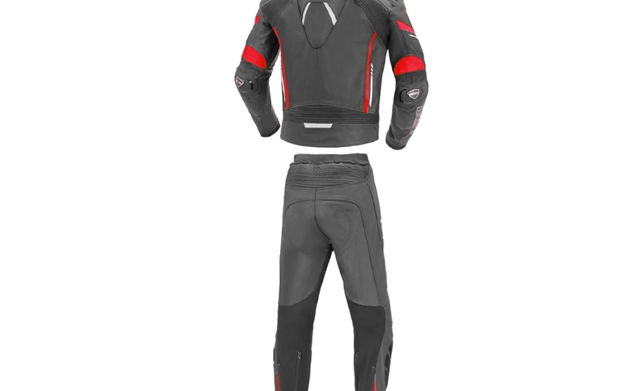 BÜSE Lederkombi Imola schwarz/ neonrot 2-tlg. Bild 2: BÜSE Lederkombi Imola schwarz/ neonrot 2-tlg.
