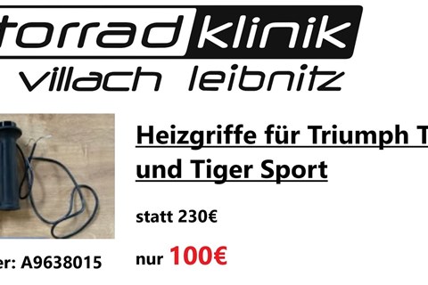 Triumph Heizgriffe für Triumph Tiger 1050 und Tiger Sport statt 230€ nur 100€