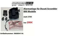 Alarmanlage für Ducati Scrambler 800 Modelle statt 270€ nur 200€ Alarmanlage für Ducati Scrambler 800 Modelle statt 270€ nur 200€