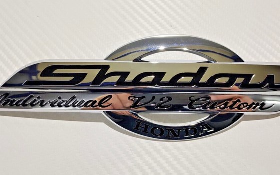 Emblem, R. FUEL TANK *TYP - Honda Shadow VT600 - Bild 1