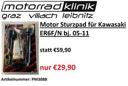 Motor Sturzpad für Kawasaki ER6F/N bj. 05-11 statt €59,90 um nur  Motor Sturzpad für Kawasaki ER6F/N bj. 05-11 statt €59,90 um nur