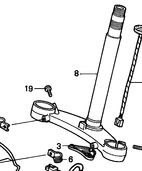 LENK-HILFSSTANGENEINHEIT Honda GL1500 - 53219MAMA8 - Bild 3