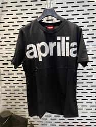 Aprilia Wide T-Shirt schwarz, Größe L, XL - 6076280MB