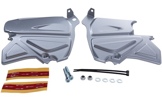 Schmutzfang Soziusrastenaufnahme- silber - Bild 1