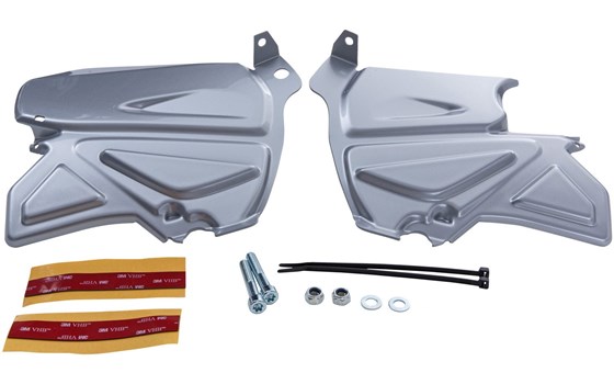 Schmutzfang Soziusrastenaufnahme- silber - Bild 1